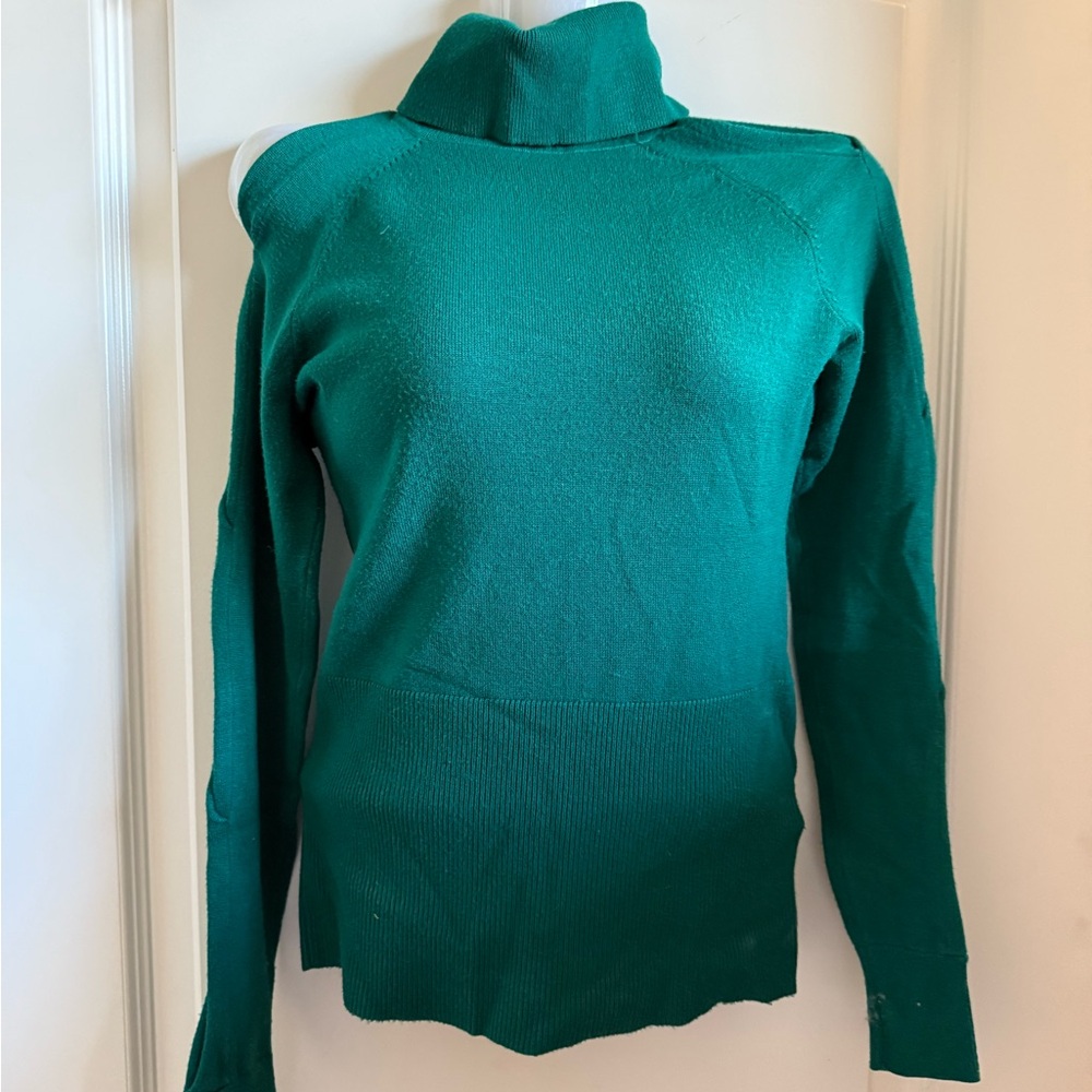 Guess Teal Women's Turtleneck Sweater